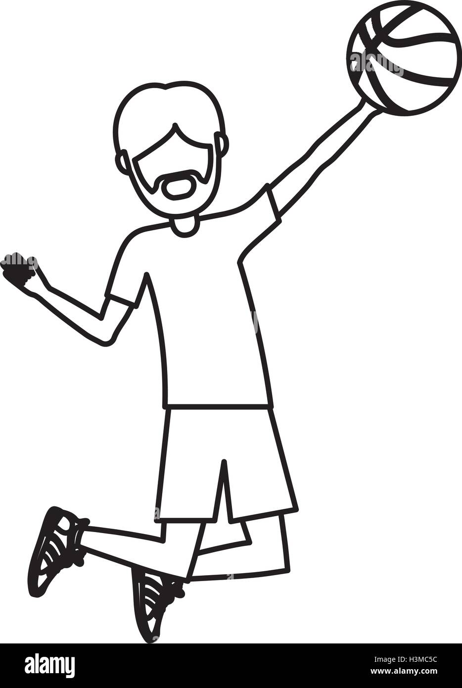 Man playing basketball design Stock Vector Image & Art Alamy