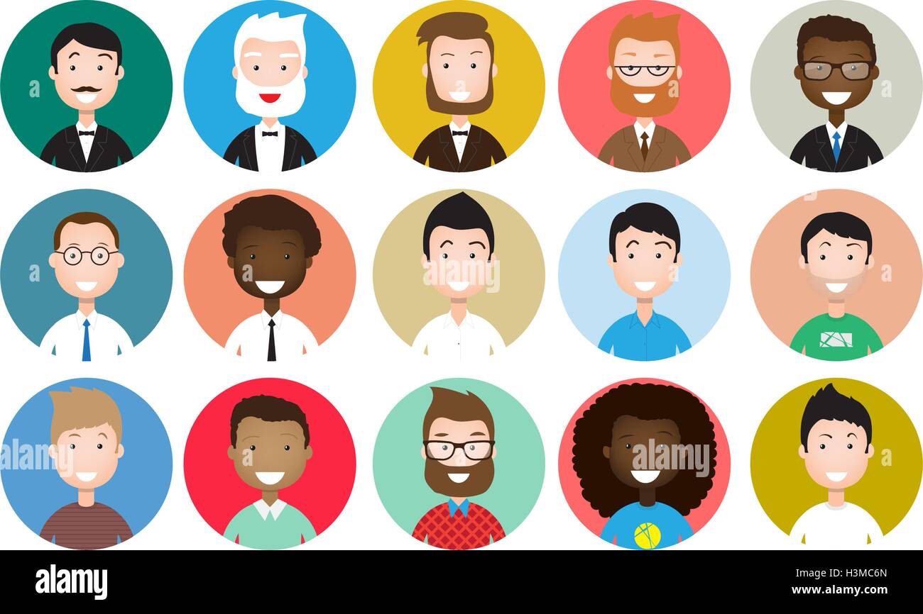 People avatars collection Stock Vector Image & Art - Alamy