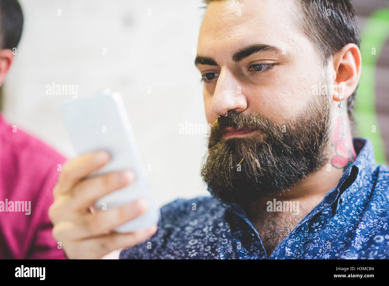 Bearded man crop view hi-res stock photography and images - Alamy