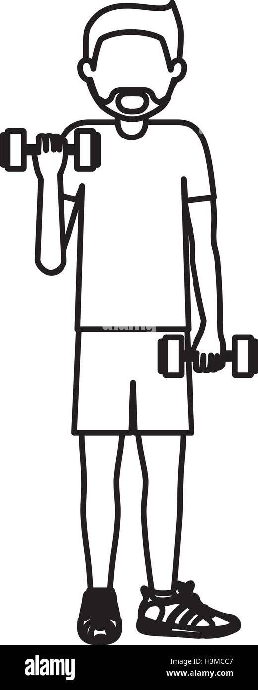 Man lifting weight design Stock Vector Image &amp; Art - Alamy