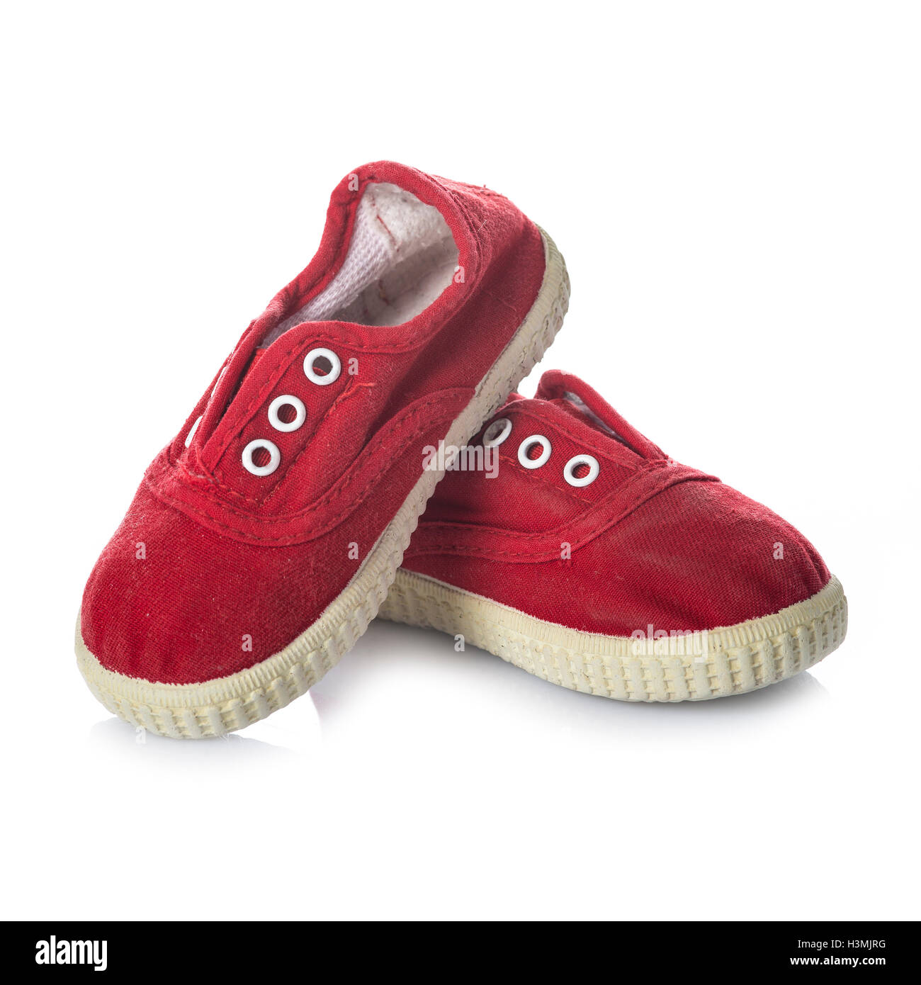Wide toddler shoe - red canvas trainer – Stomperz