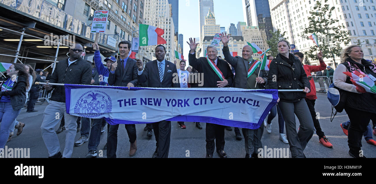 New York City, United States. 10th Oct, 2016. The 72nd Annual Columbus