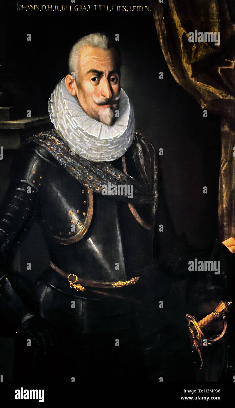 Johann Tserclaes von Tilly, Heerführer - commander 1559-1632 painting 1620  -30 German Germany Stock Photo - Alamy