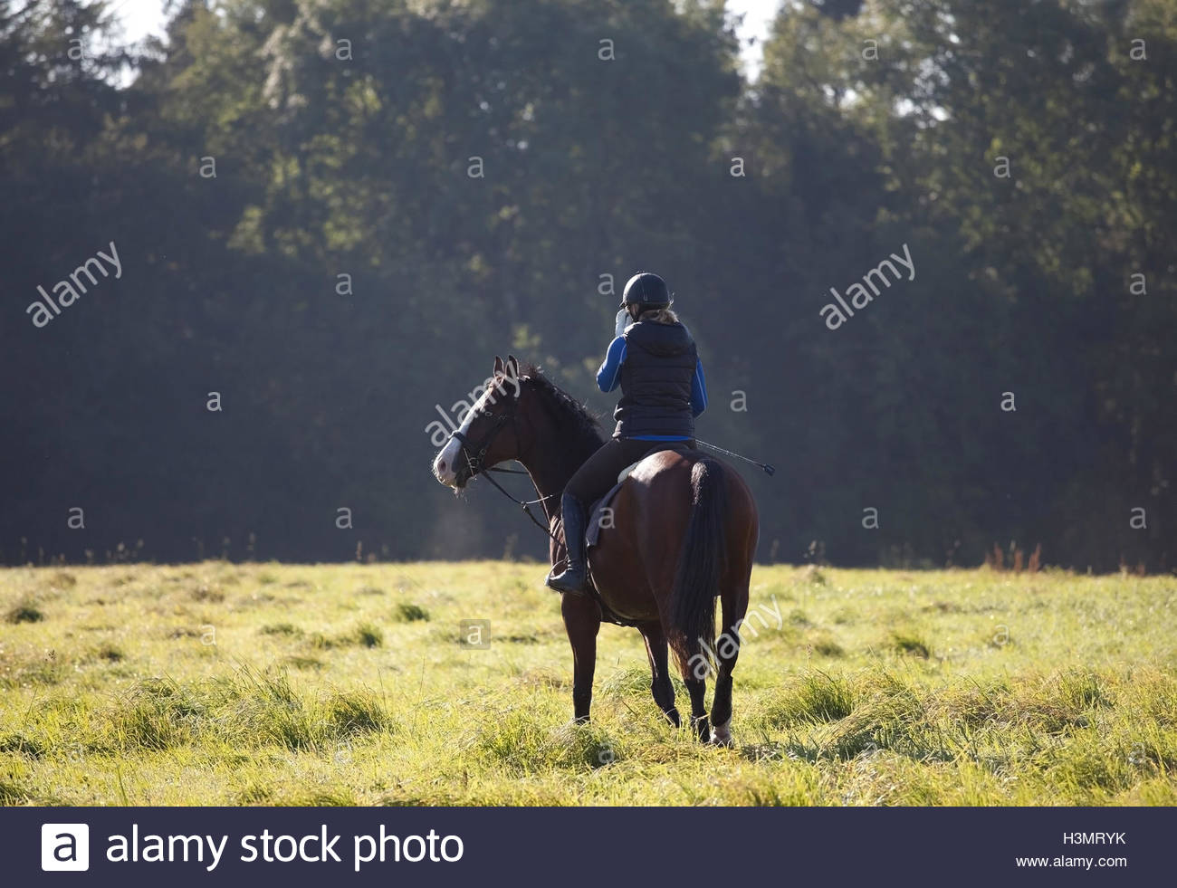 Horse Riding Countryside Uk Stock Photos & Horse Riding Countryside Uk