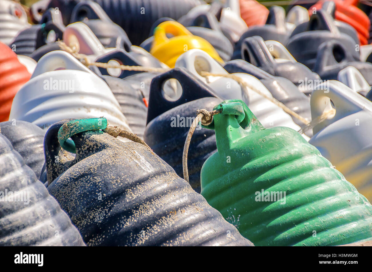 buoys closeup background texture Stock Photo - Alamy
