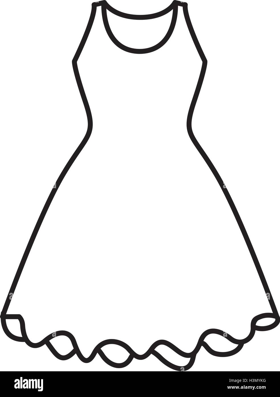 Isolated female dress cloth design Stock Vector Image & Art - Alamy