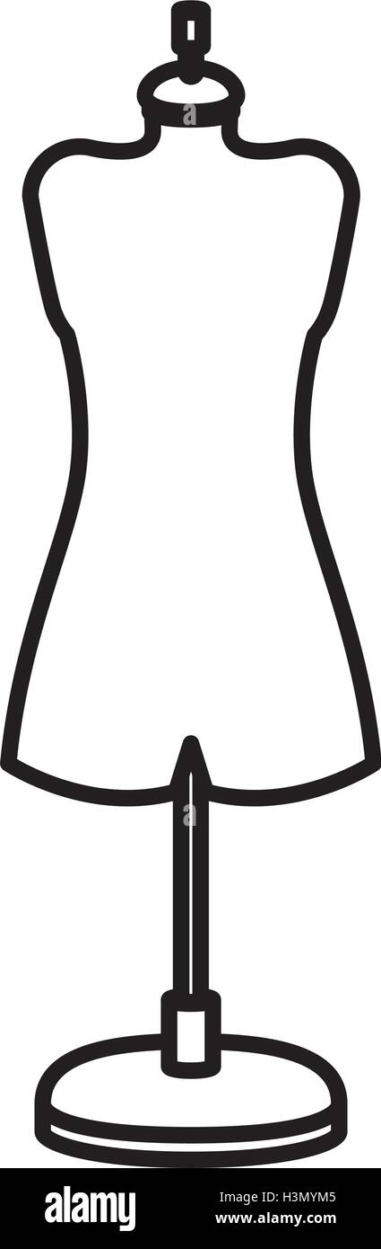 Isolated and silhouette manikin design Stock Vector Image & Art - Alamy