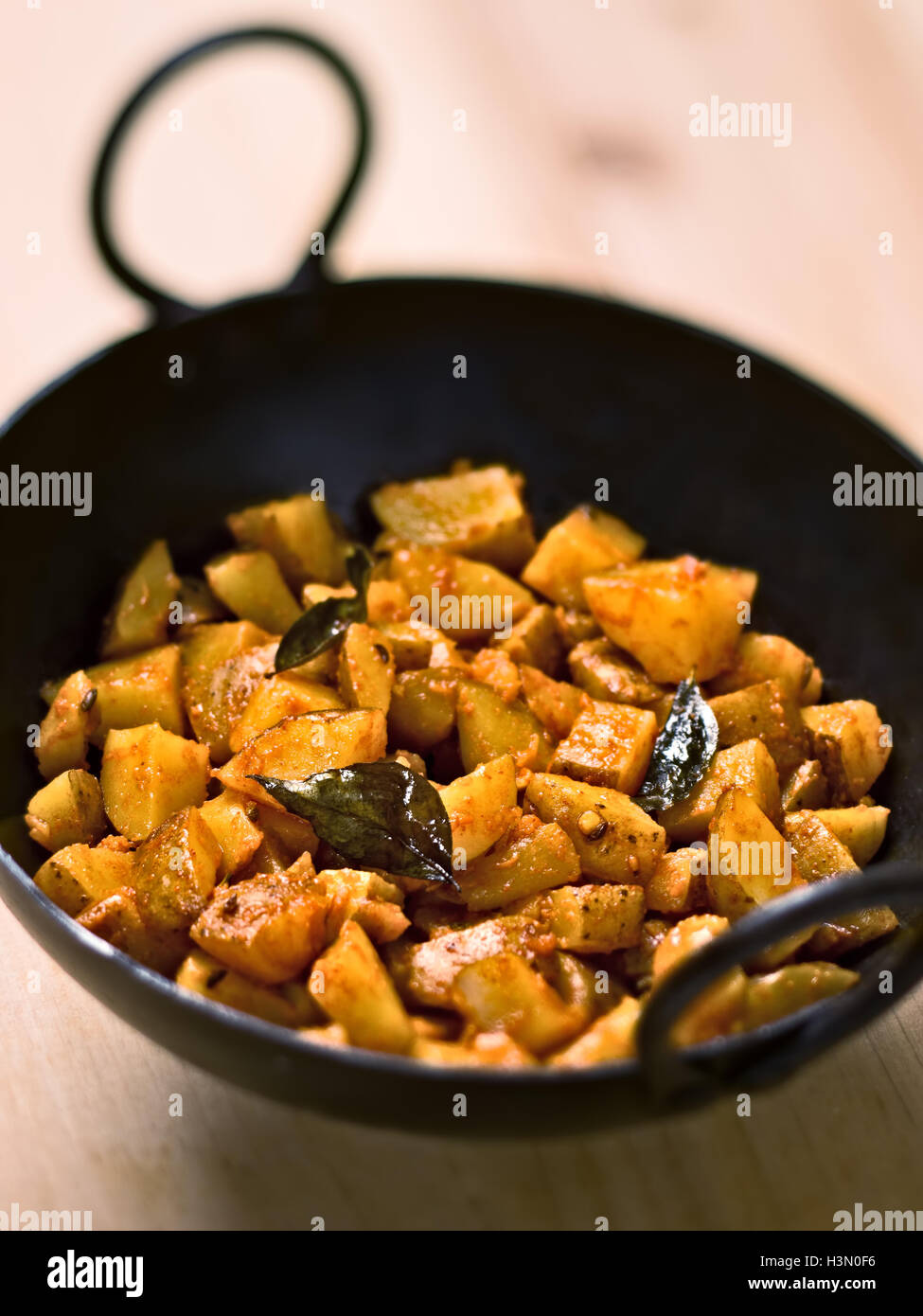 vegetarian indian potato masala curry Stock Photo