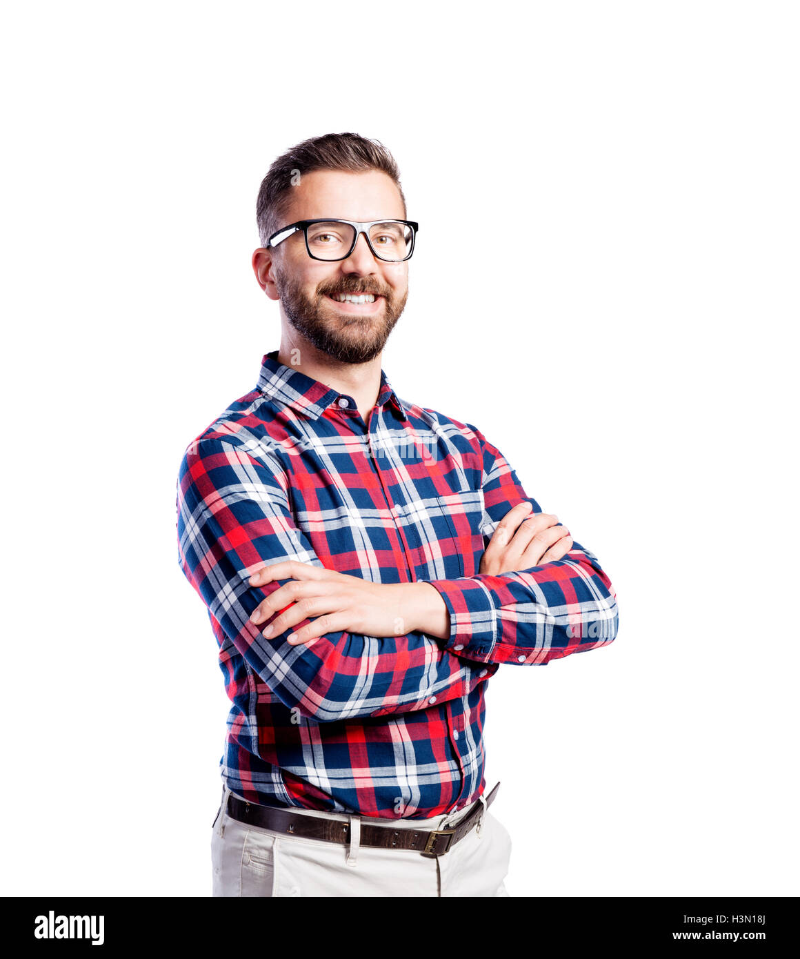 Fashion hipster studio hi-res stock photography and images - Alamy