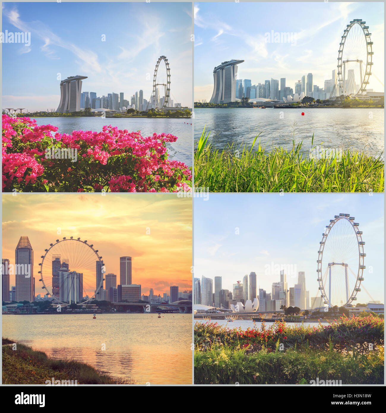 View of central Singapore Stock Photo