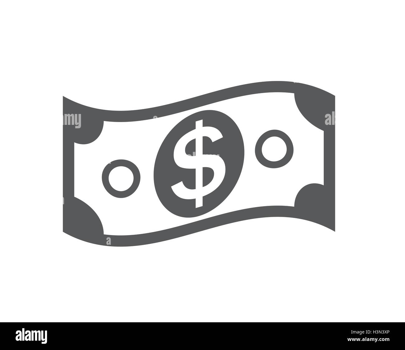 US Dollar Stack Paper Banknotes Icon Sign Business Finance Mone Stock ...