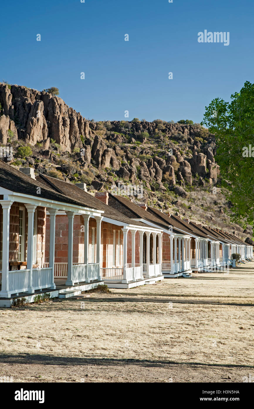 Officers' Row, Fort Davis National Monument, Fort Davis, Texas USA