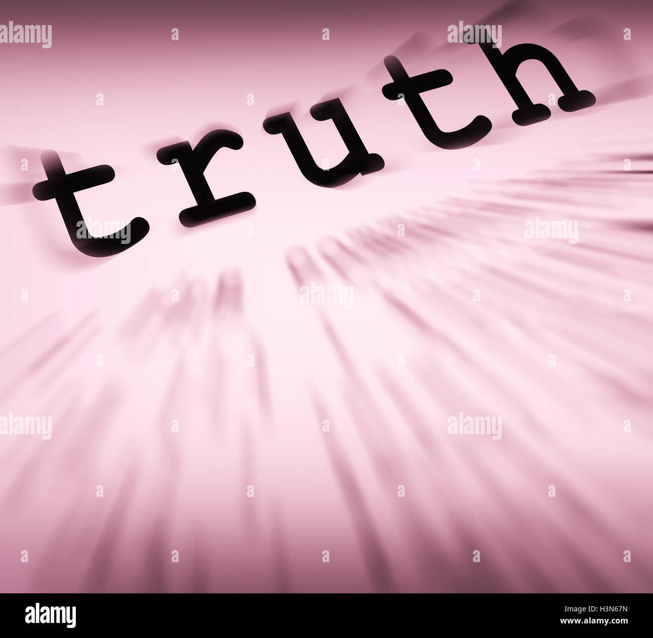 Truth Definition Displays True Honesty Or Veracity Stock Photo Alamy