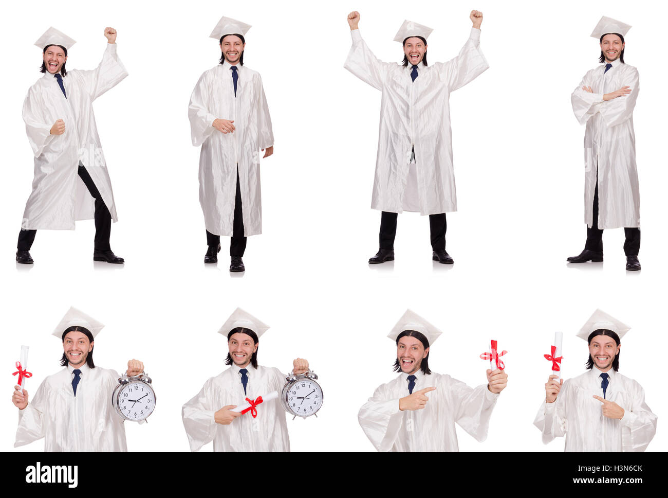 Young man ready for university graduation Stock Photo - Alamy