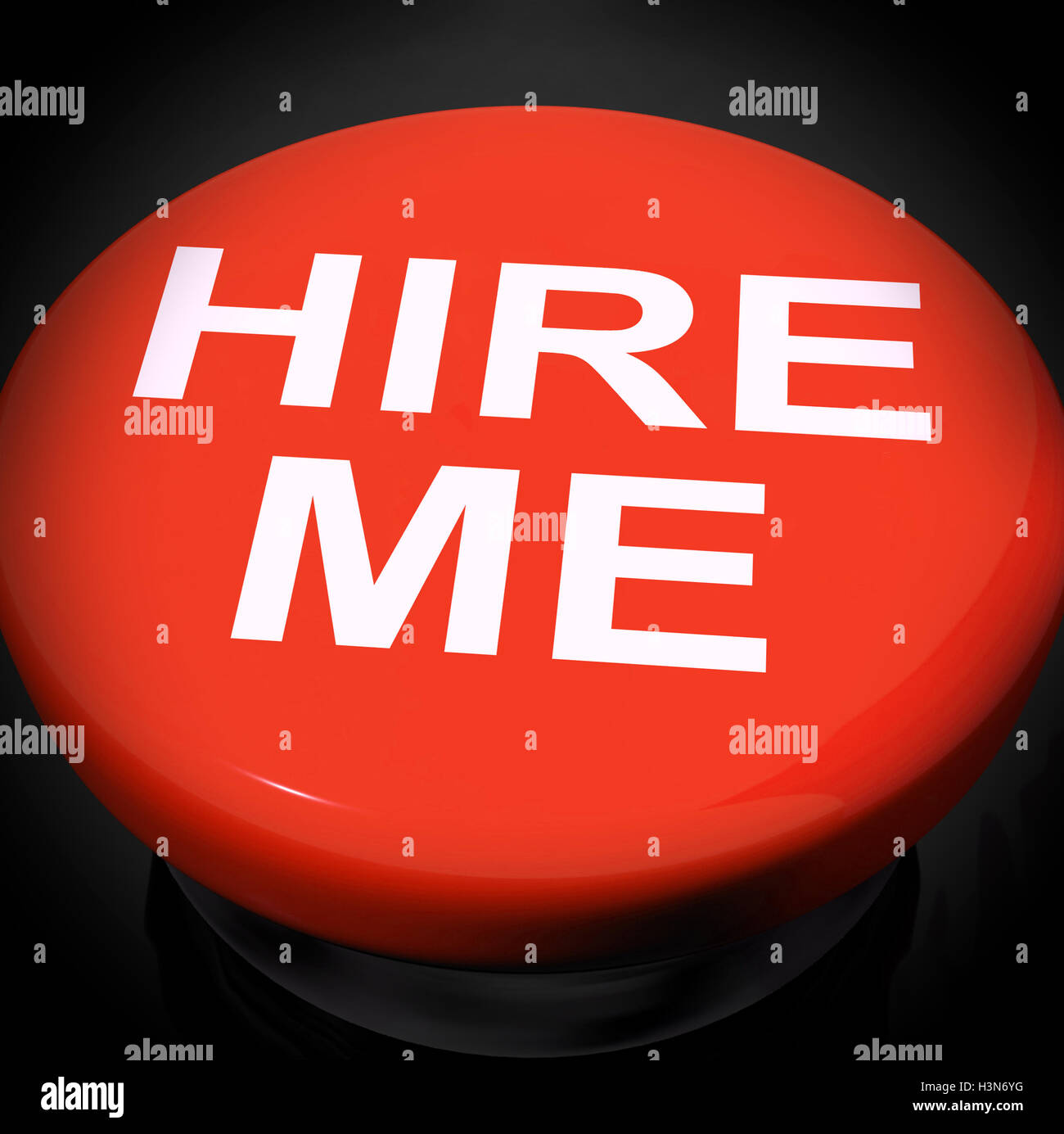 Hire Me Switch Shows Employment Online Stock Photo