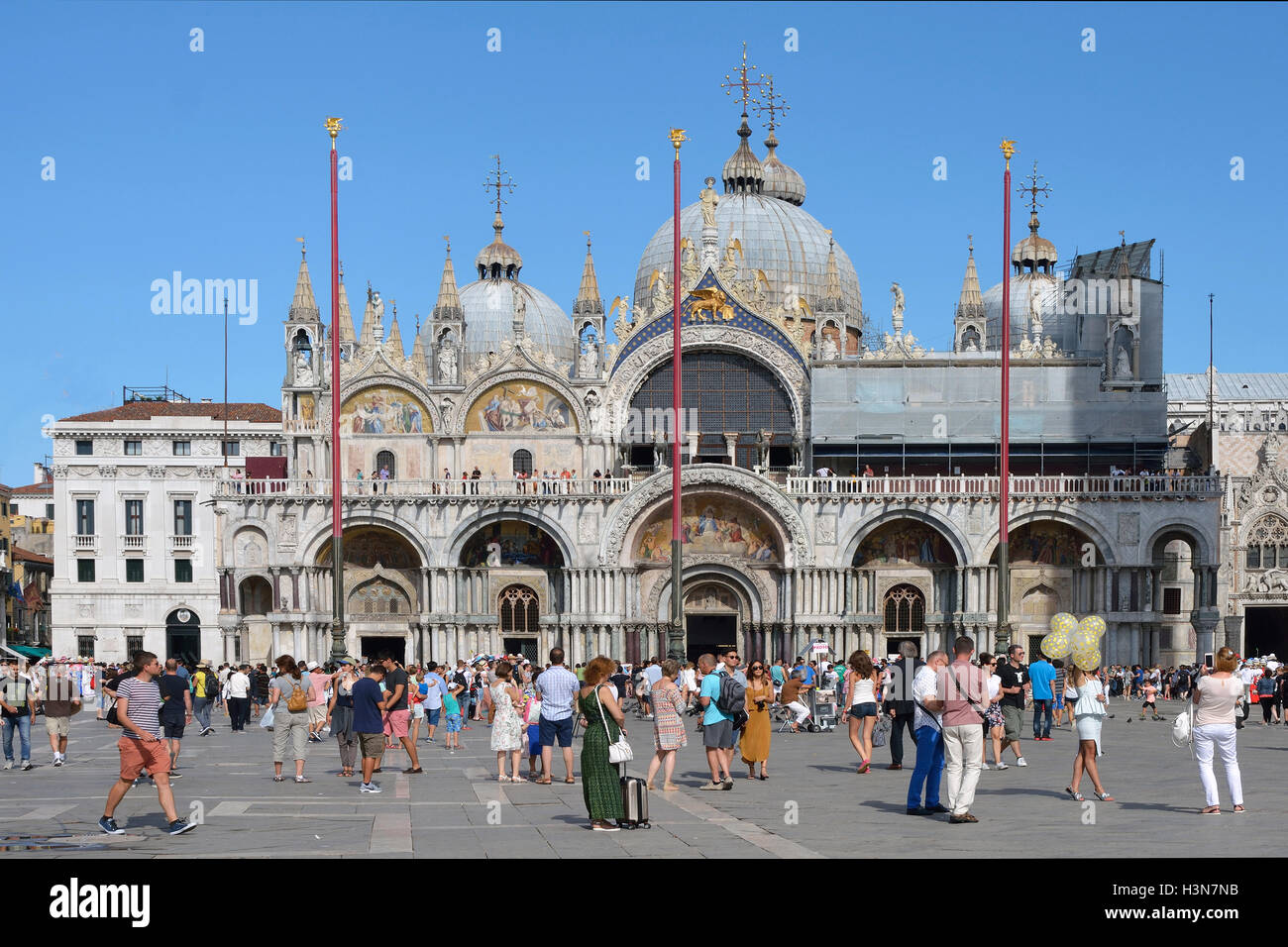 St. Mark's Basilica of Venice in Italy. Stock Photo