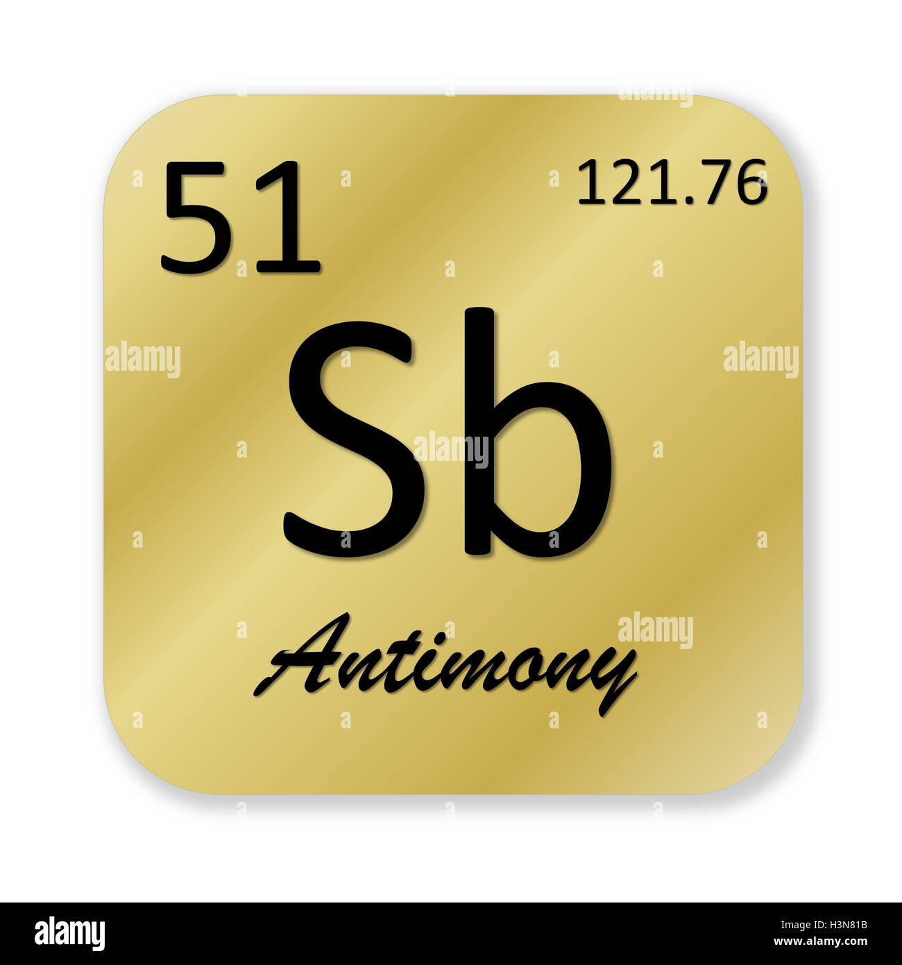 Antimony element Stock Photo