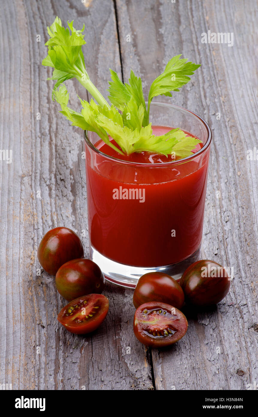 Tomato and Celery Juice Stock Photo Alamy