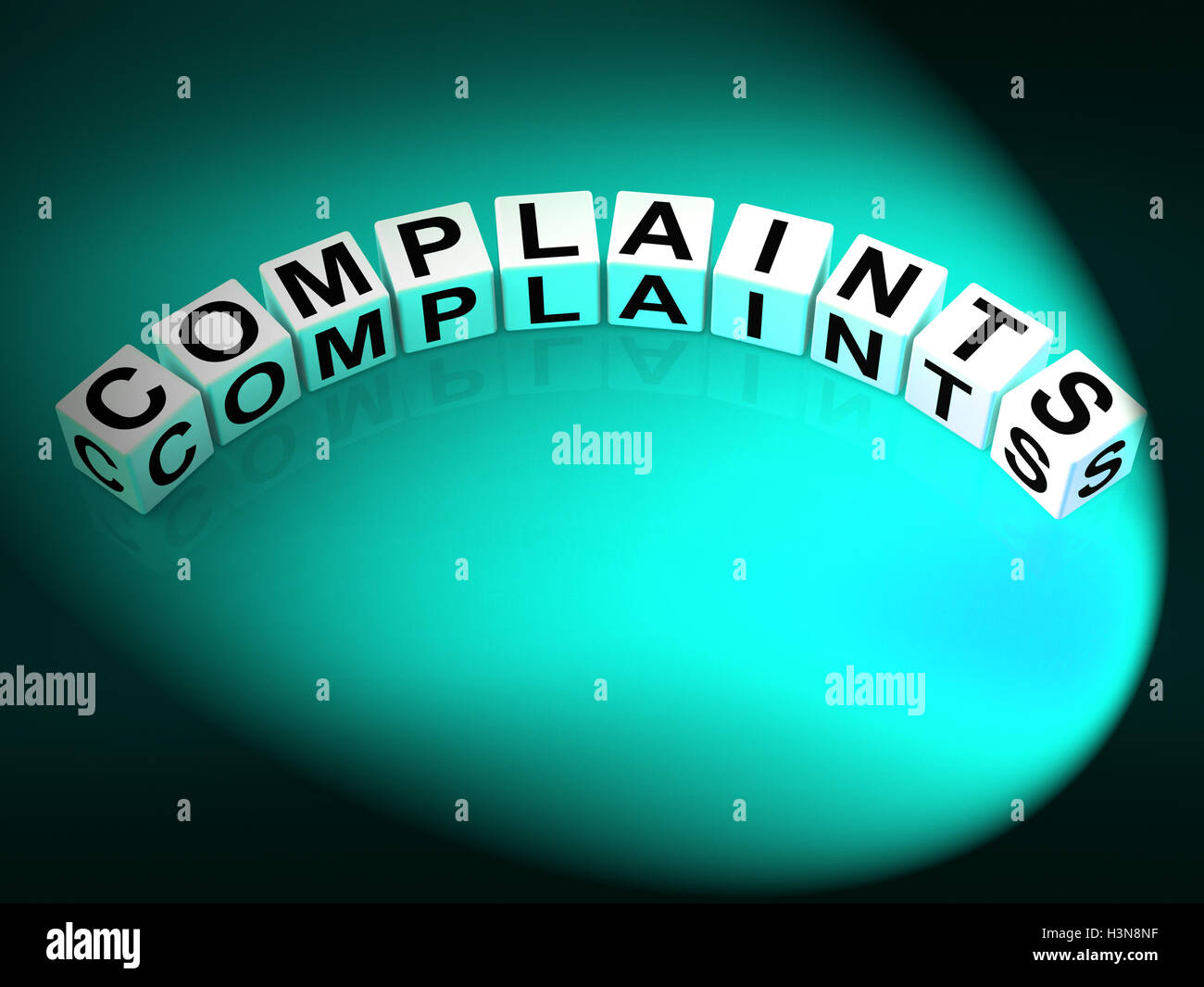 Complaints Letters Means Dissatisfied Angry And Criticism Stock Photo