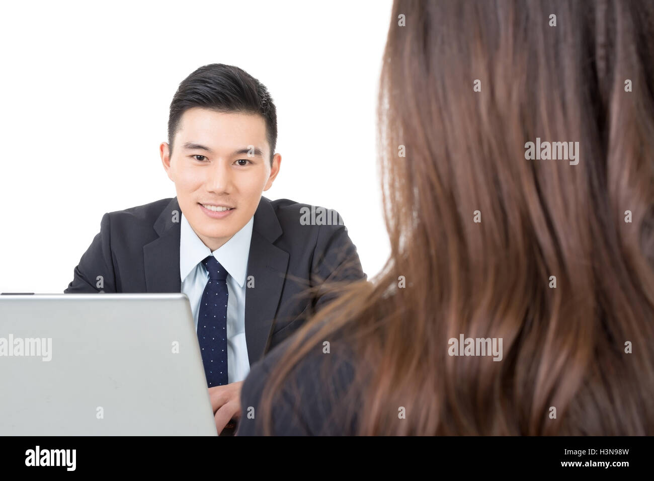 Asian young business man consulting Stock Photo - Alamy