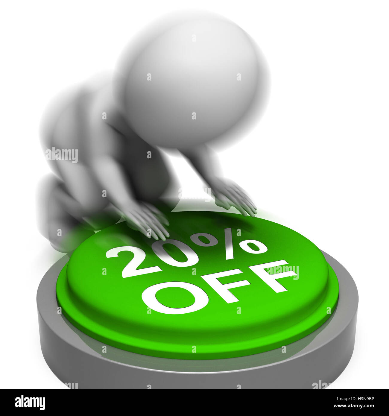 Twenty Percent Off Pressed Means 10 Lower PriceMeans 20 Price Ma Stock Photo
