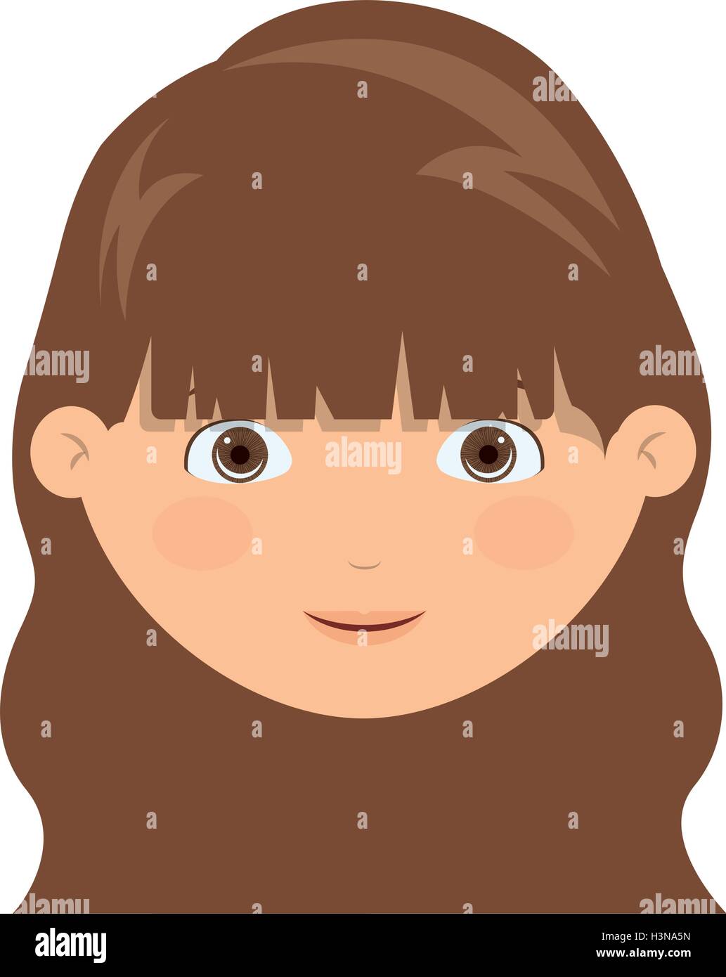 Isolated girl cartoon design Stock Vector Image & Art - Alamy