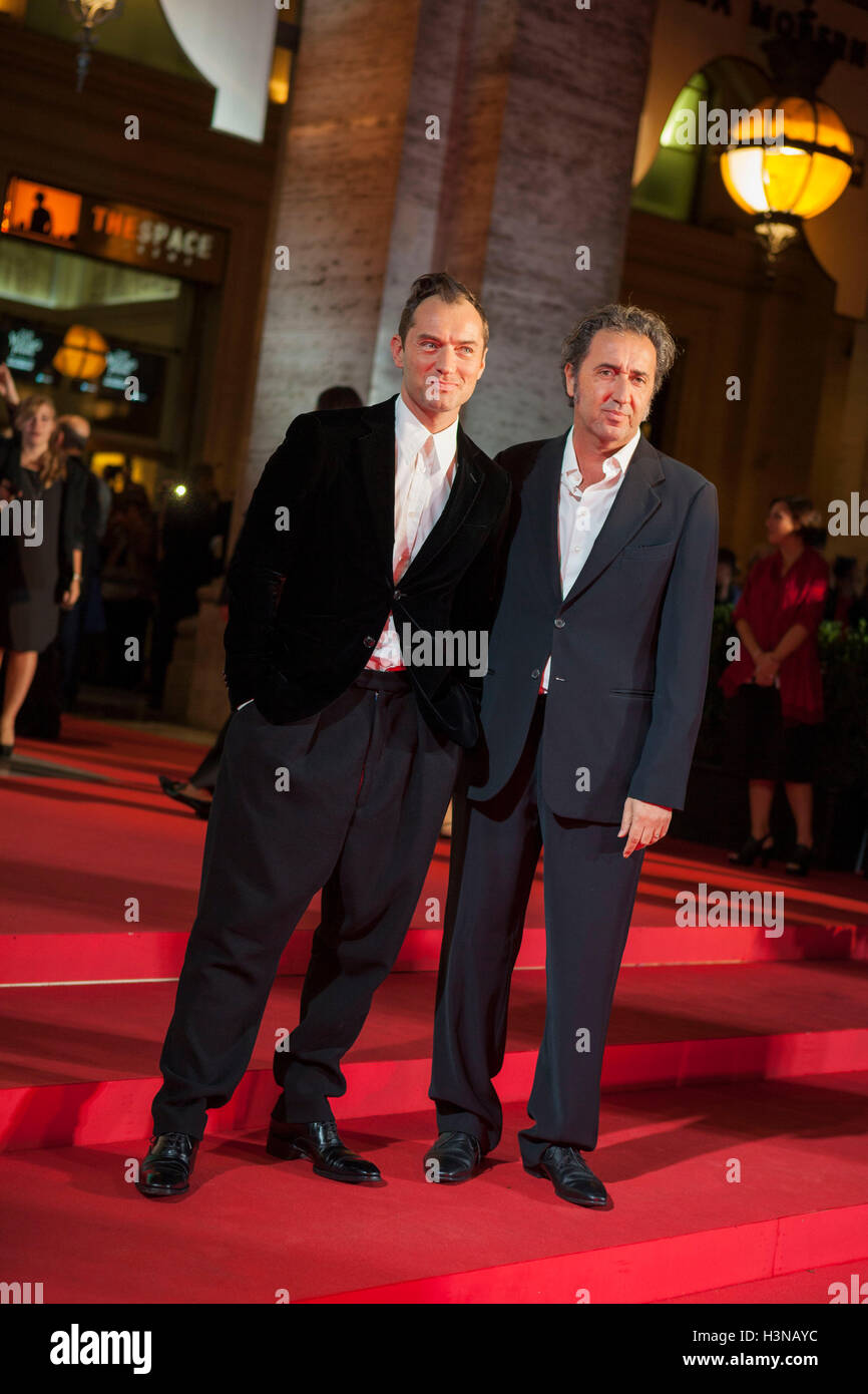 Premier in Rome for the new television series "The Young Pope" by Paolo Sorrentino, Rome, Italy. 9th October 2016 Stock Photo