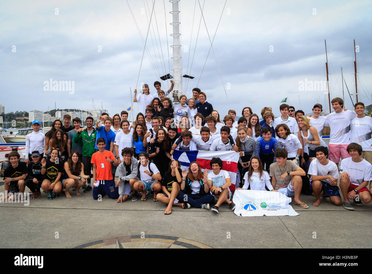 RIO DE JANEIRO, RJ - 10.10.2016: COLETIVA COM O TREINADOR CLASSE 49ERFX - Youth Cup that gathers the future names of Brazilian sailing and that is national tryouts for the World Youth to be held in Auckland, New Zealand in December. (Photo: André Horta/Fotoarena) Stock Photo