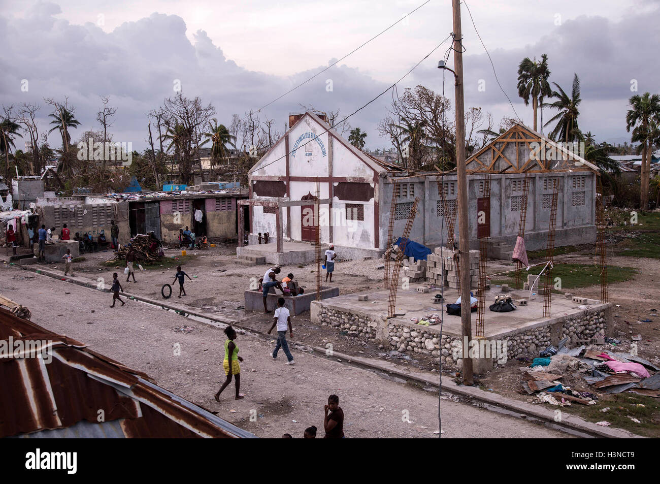 Les Cayes, Haiti. 9th Oct, 2016. Image provided by the United Nations