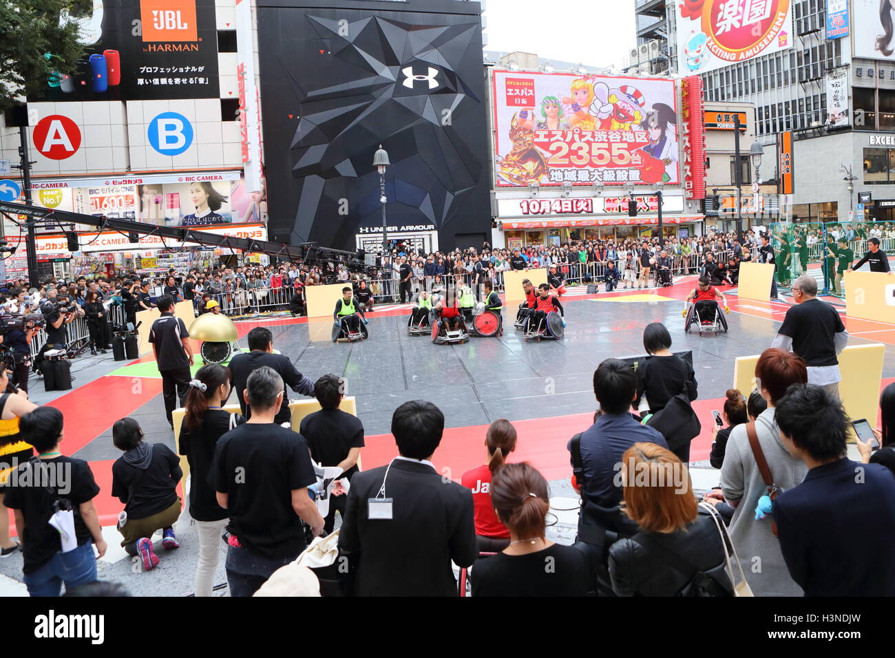 Japan wheelchair rugby team group, OCTOBER 10, 2016 The demonstration
