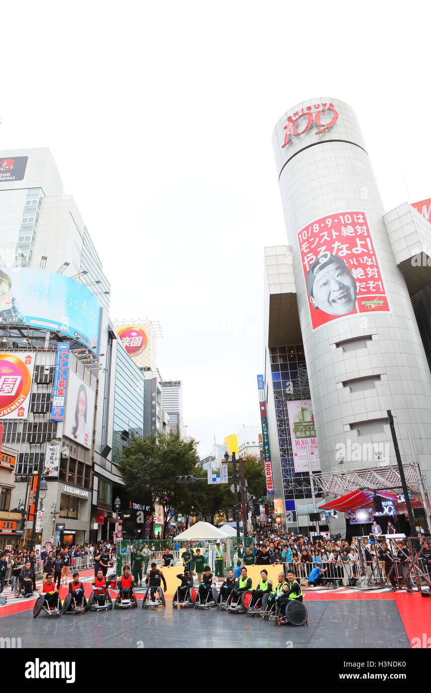 Japan wheelchair rugby team group, OCTOBER 10, 2016 The demonstration