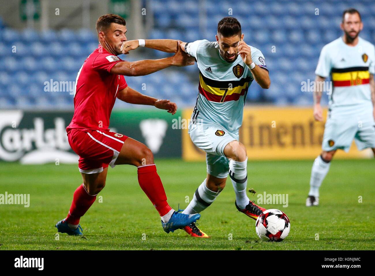 Gibraltar. 10th Oct, 2016. 2018 World Cup football qualification. Gibraltar versus Belgium