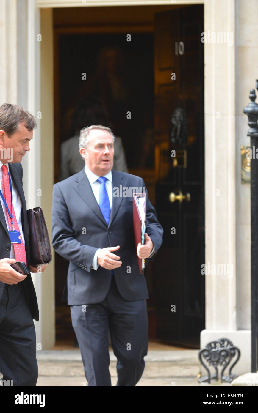Downing Street, London, UK. 11th Oct 2016. Liam Fox. Cabinet Ministers at Downing Street. Credit:  Matthew Chattle/Alamy Live News Stock Photo