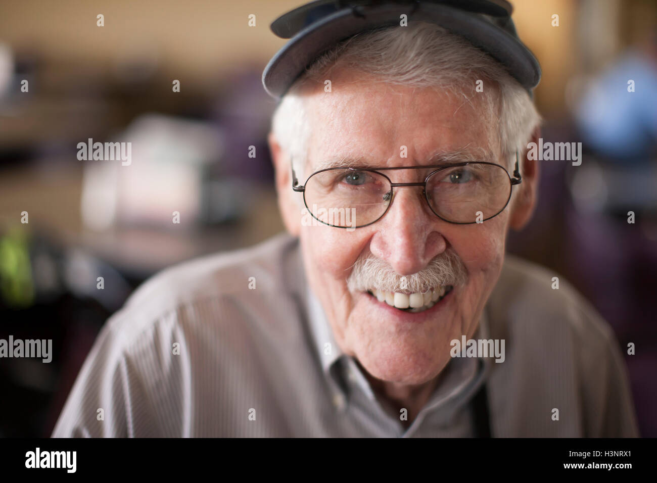 Portrait of senior man, smiling Stock Photo