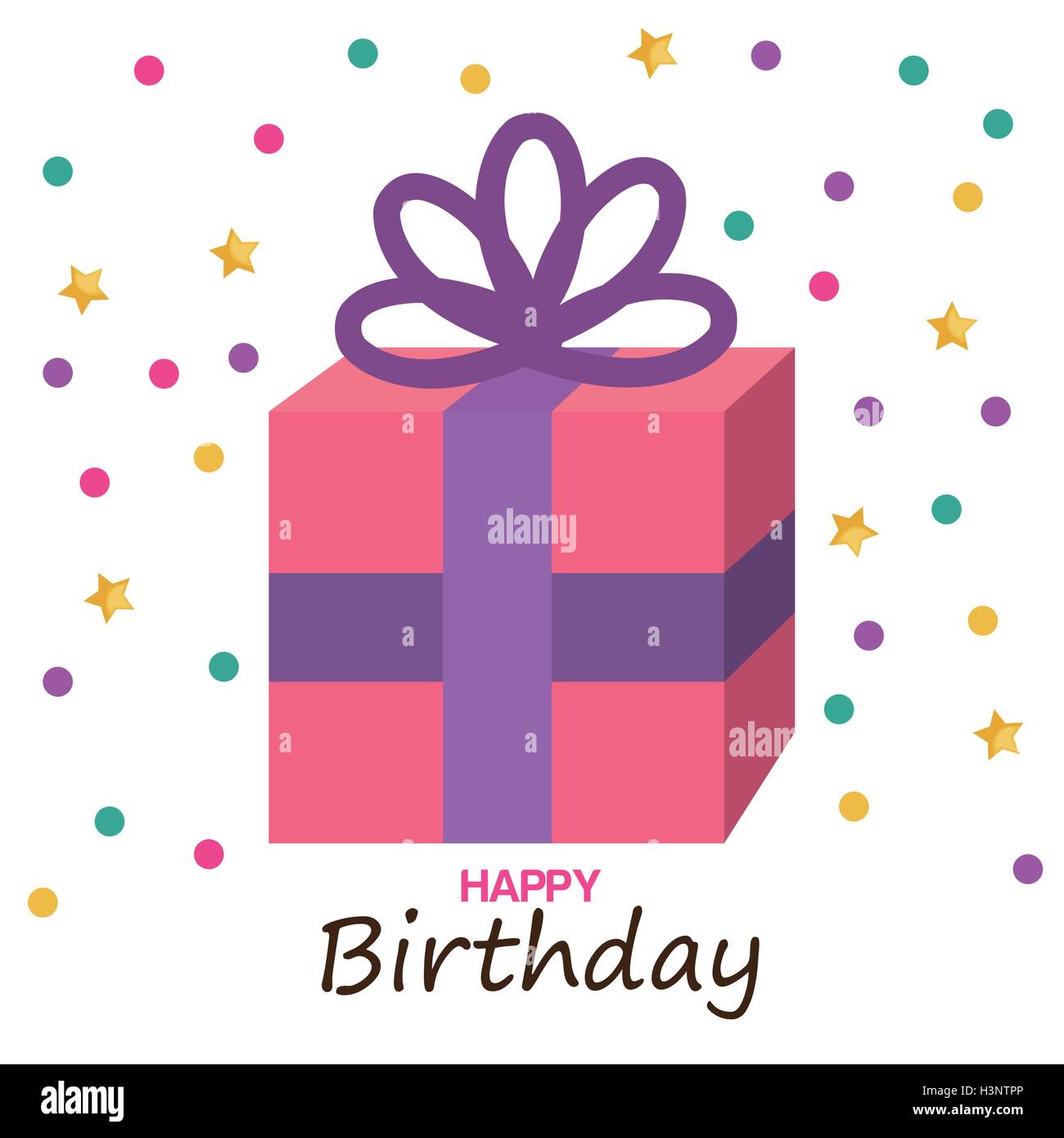 happy birthday gift box Stock Vector Image & Art Alamy