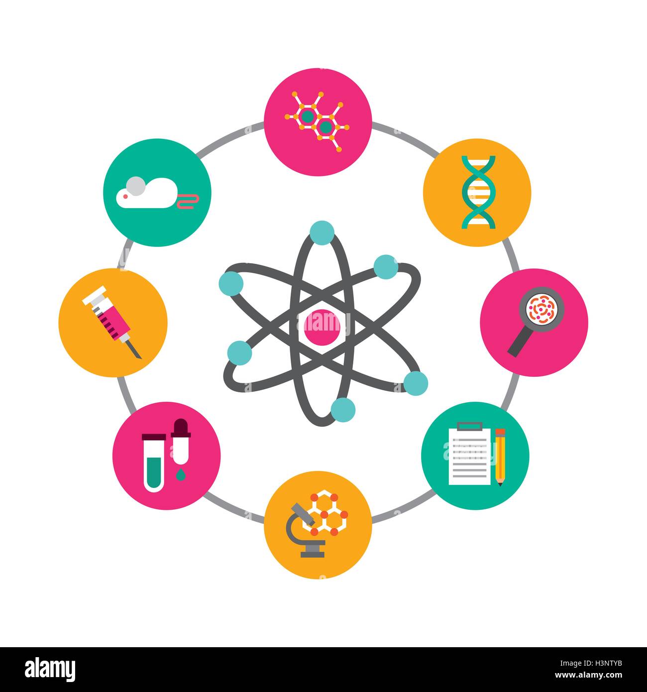 laboratory equipment set line icons Stock Vector Image & Art - Alamy