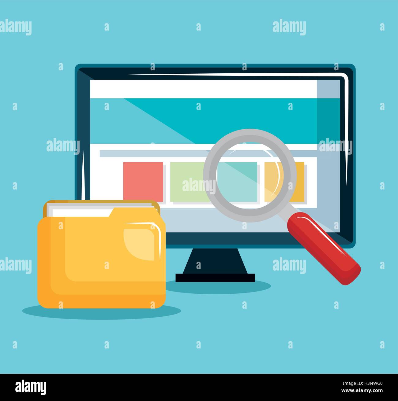 internet security concept flat icons Stock Vector Image & Art - Alamy