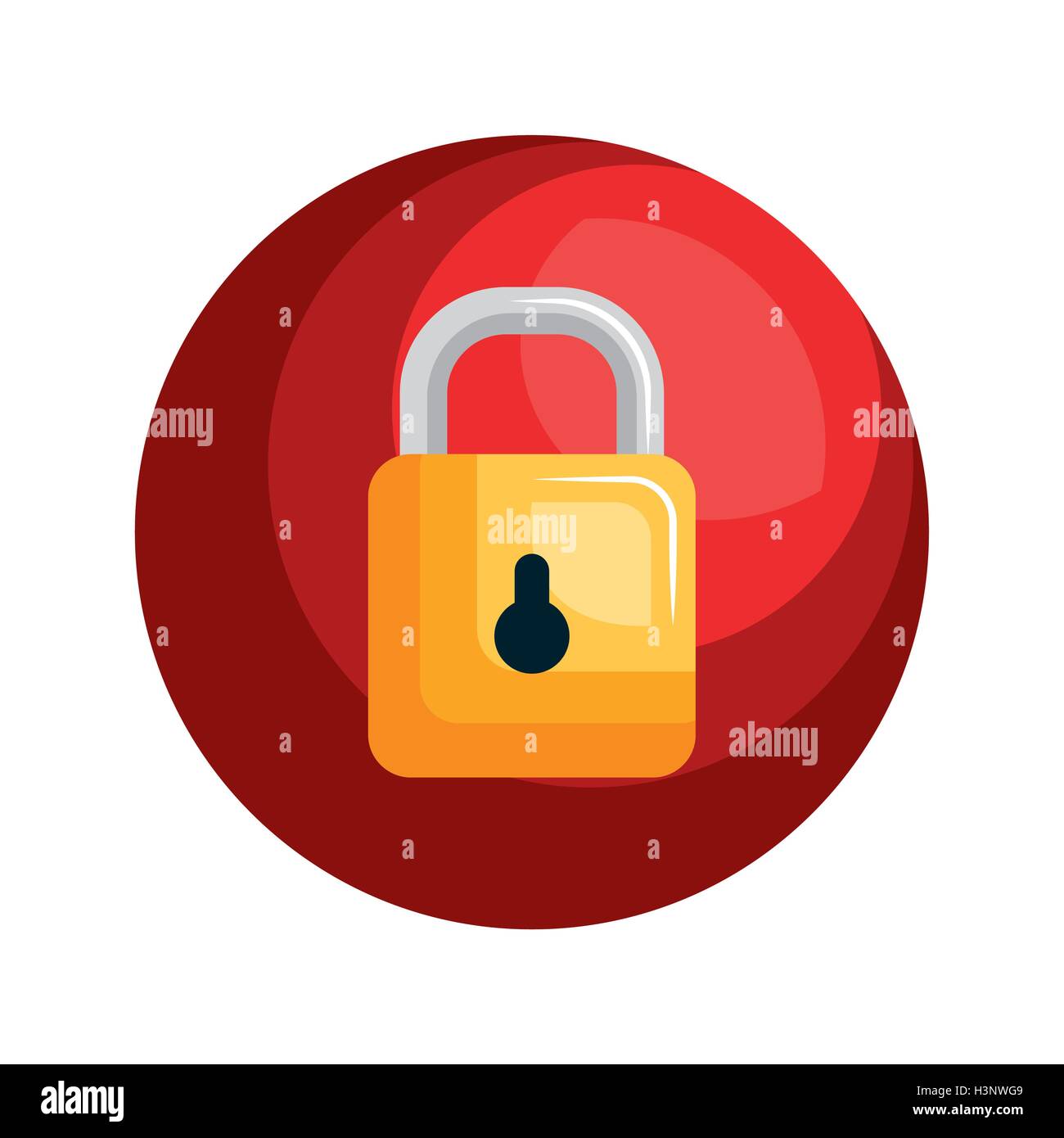 security symbol padlock isolated icon Stock Vector Image & Art - Alamy