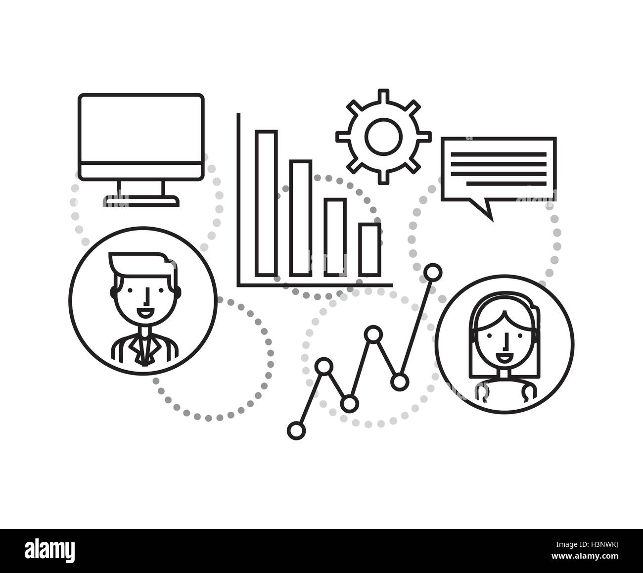training concept flat icons Stock Vector Image & Art - Alamy