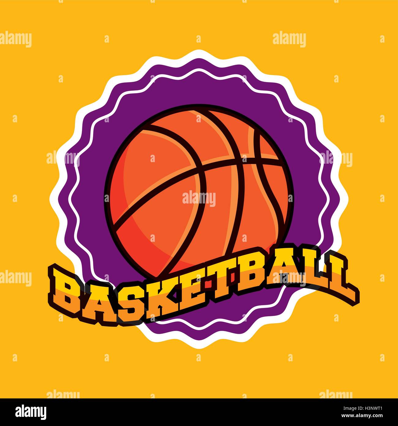 basketball league emblem classic Stock Vector Image & Art Alamy