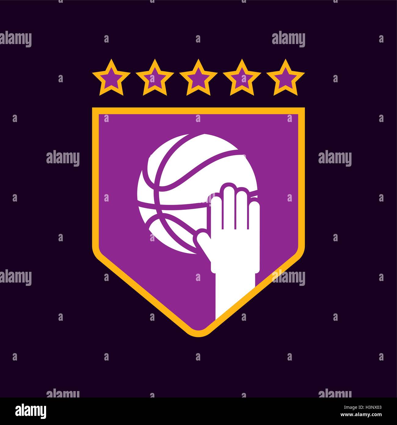 basketball league emblem classic Stock Vector Image & Art Alamy