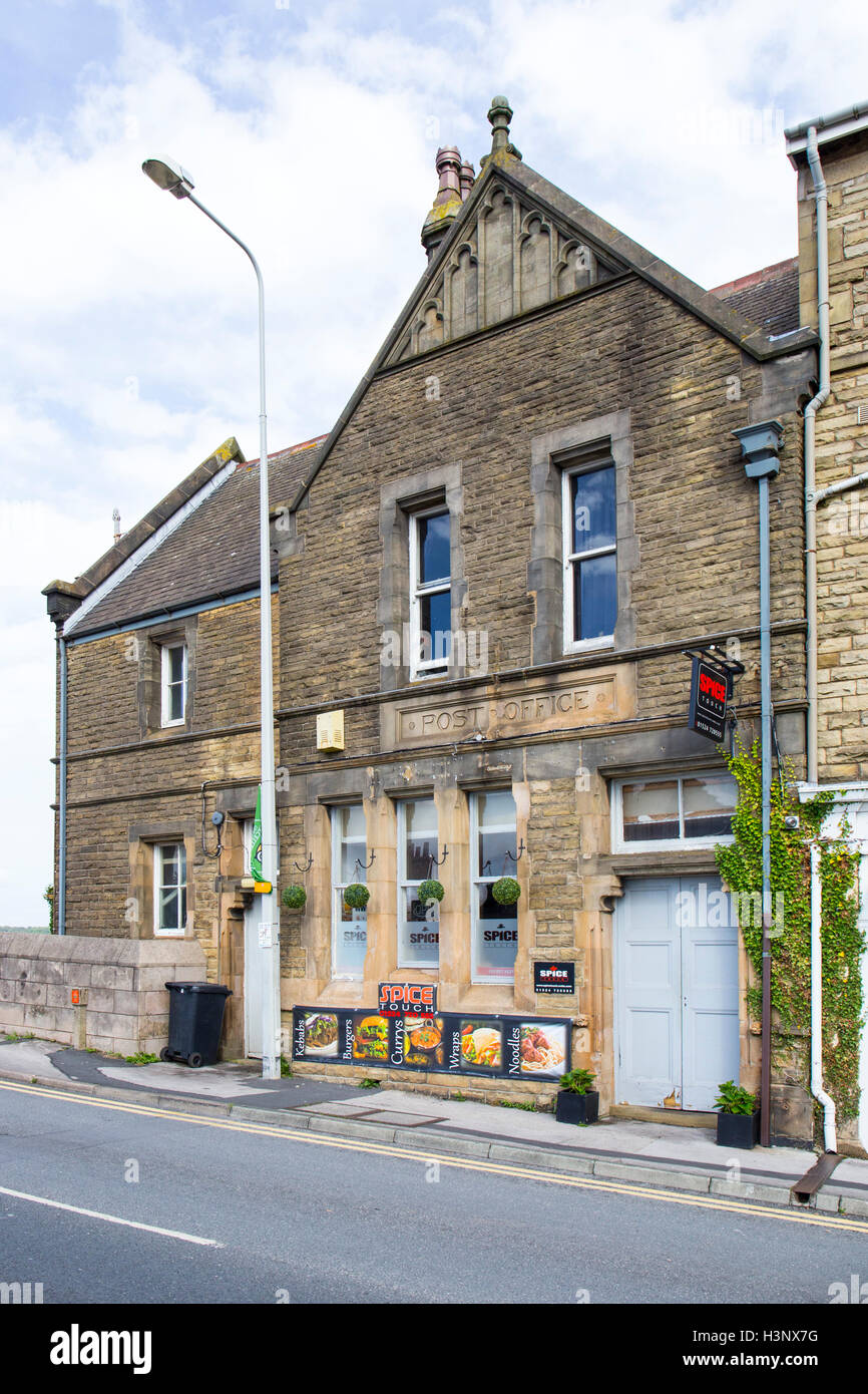 The Old Post office, now an Indian restaurant in Carnforth Lancashire UK Stock Photo