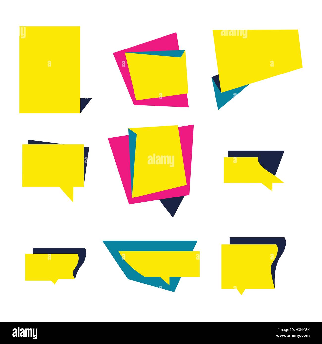 Vector set announcement banner, stickers and labels of business sale ...