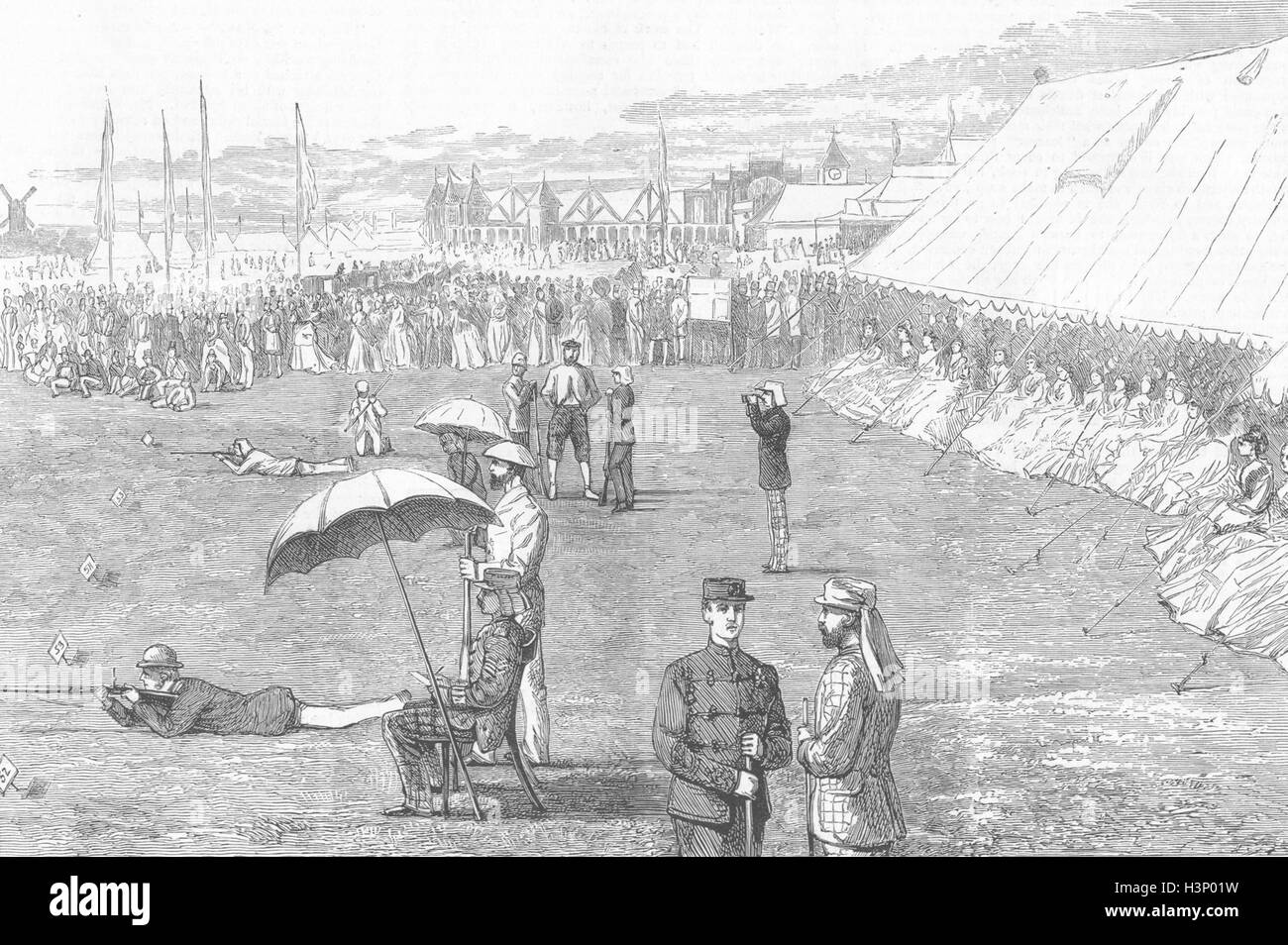 WIMBLEDON prize meetingLord's & Common's match 1874. The Graphic Stock