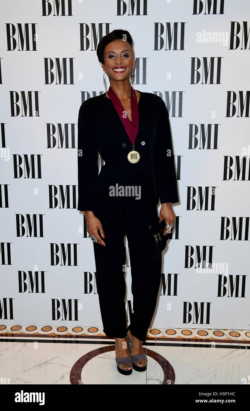 Sallay Garnett attending the BMI London Awards at the Dorchester Hotel, London. Stock Photo