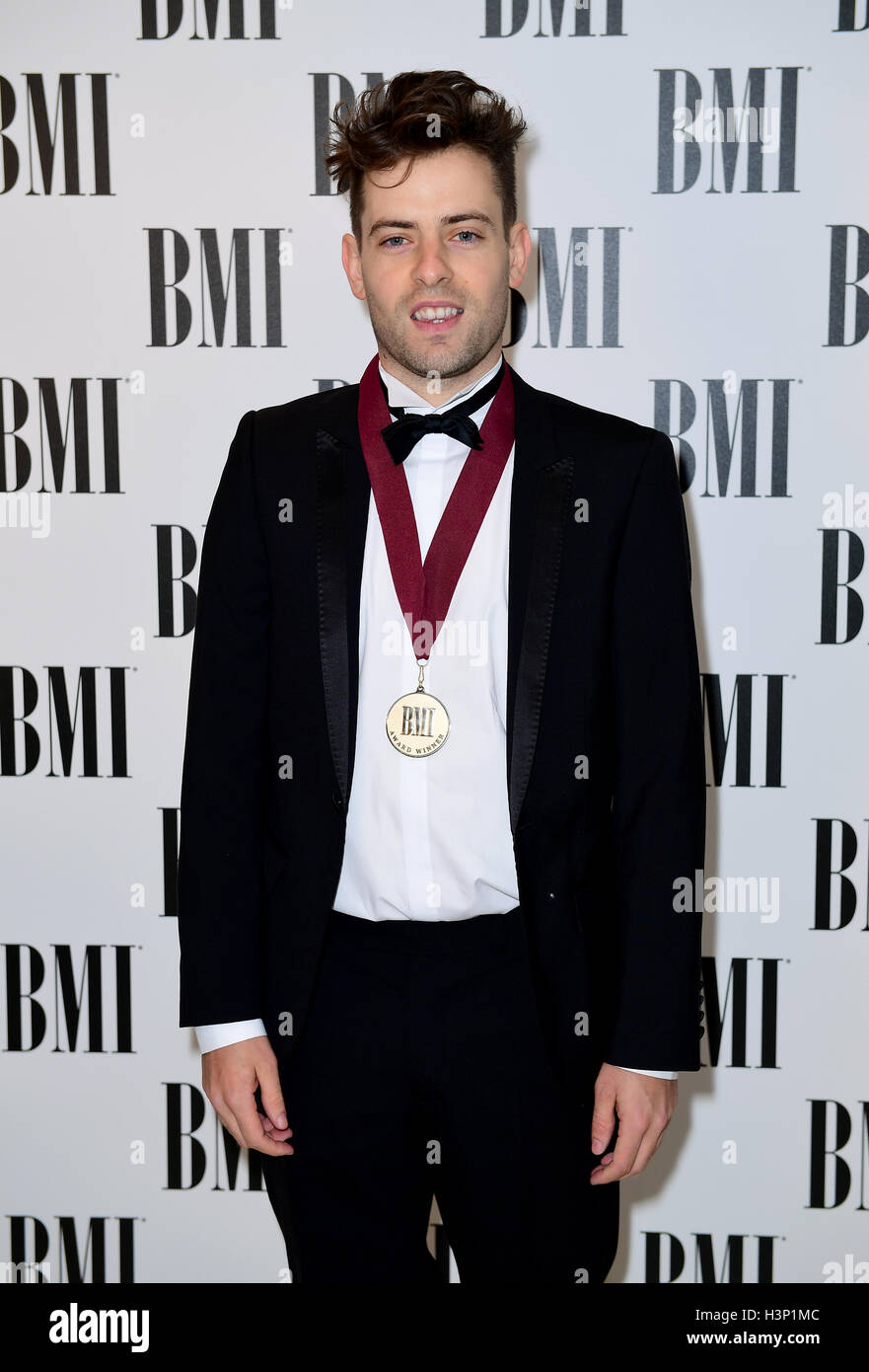 Liam O'Donnell attending the BMI London Awards at the Dorchester Hotel, London. PRESS ASSOCIATION Photo. Picture date: Monday 10th October, 2016. Photo credit should read: Ian West/PA Wire. Stock Photo