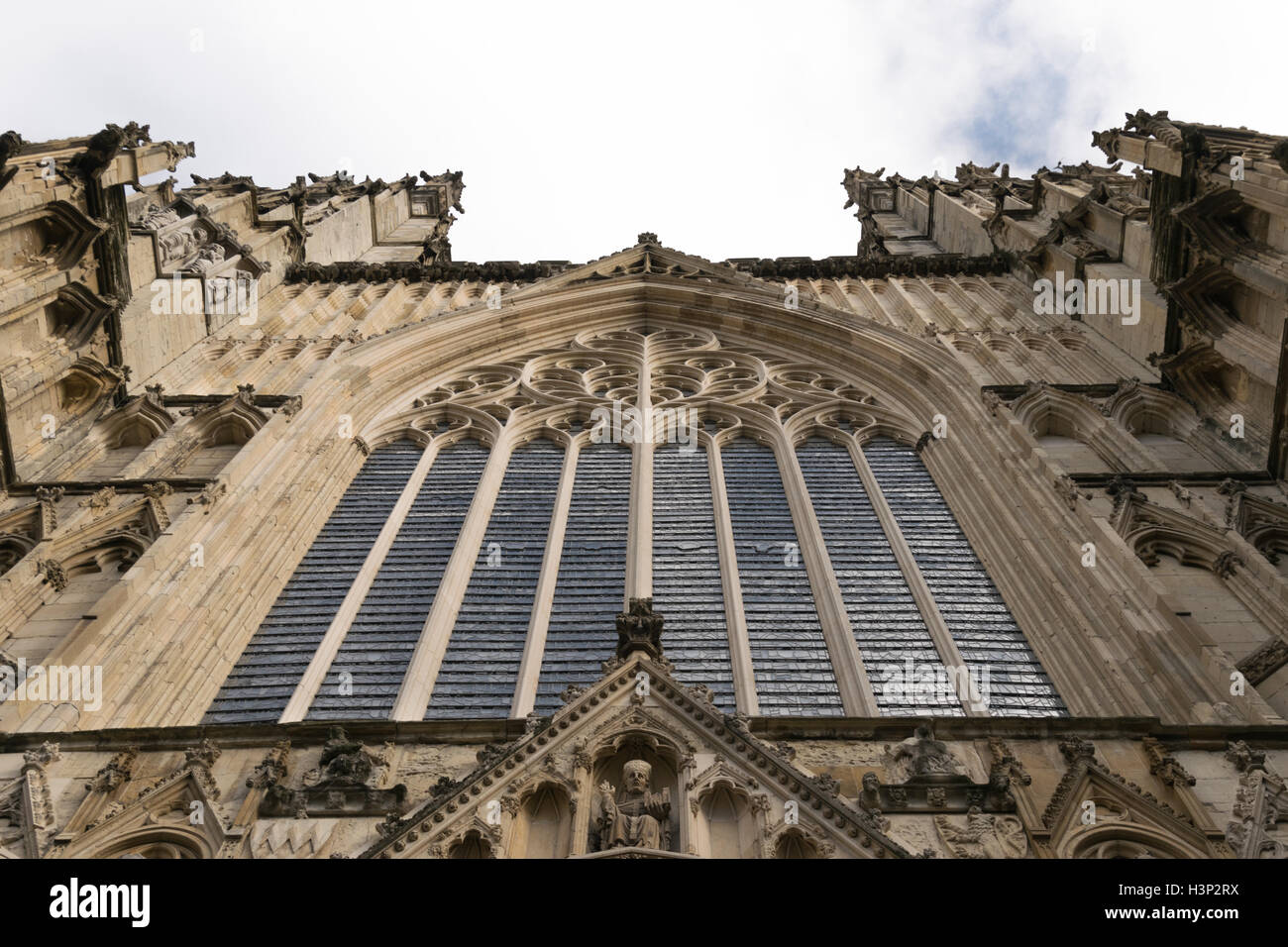 York minster cathedral church facade Stock Photo