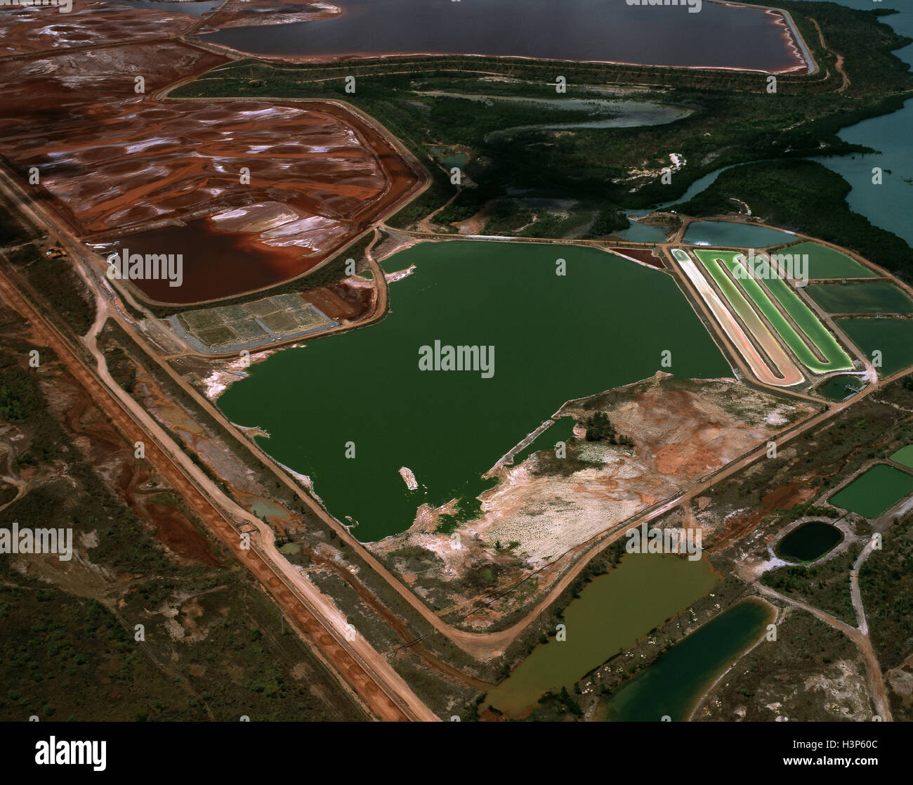 Bauxite mine, Stock Photo