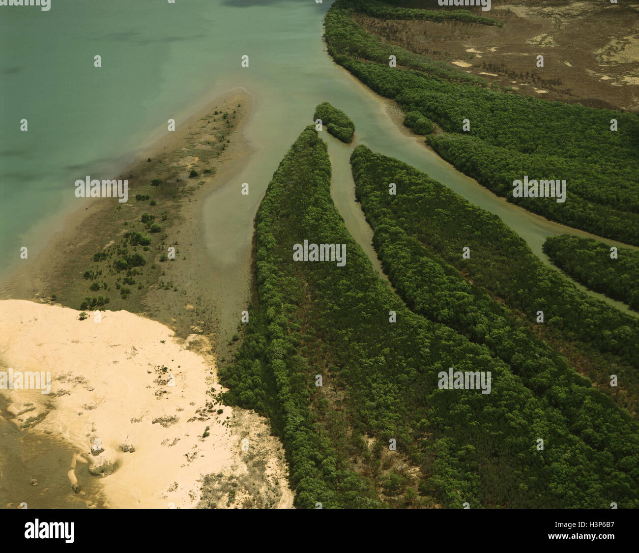 Mitchell River from the air, Stock Photo