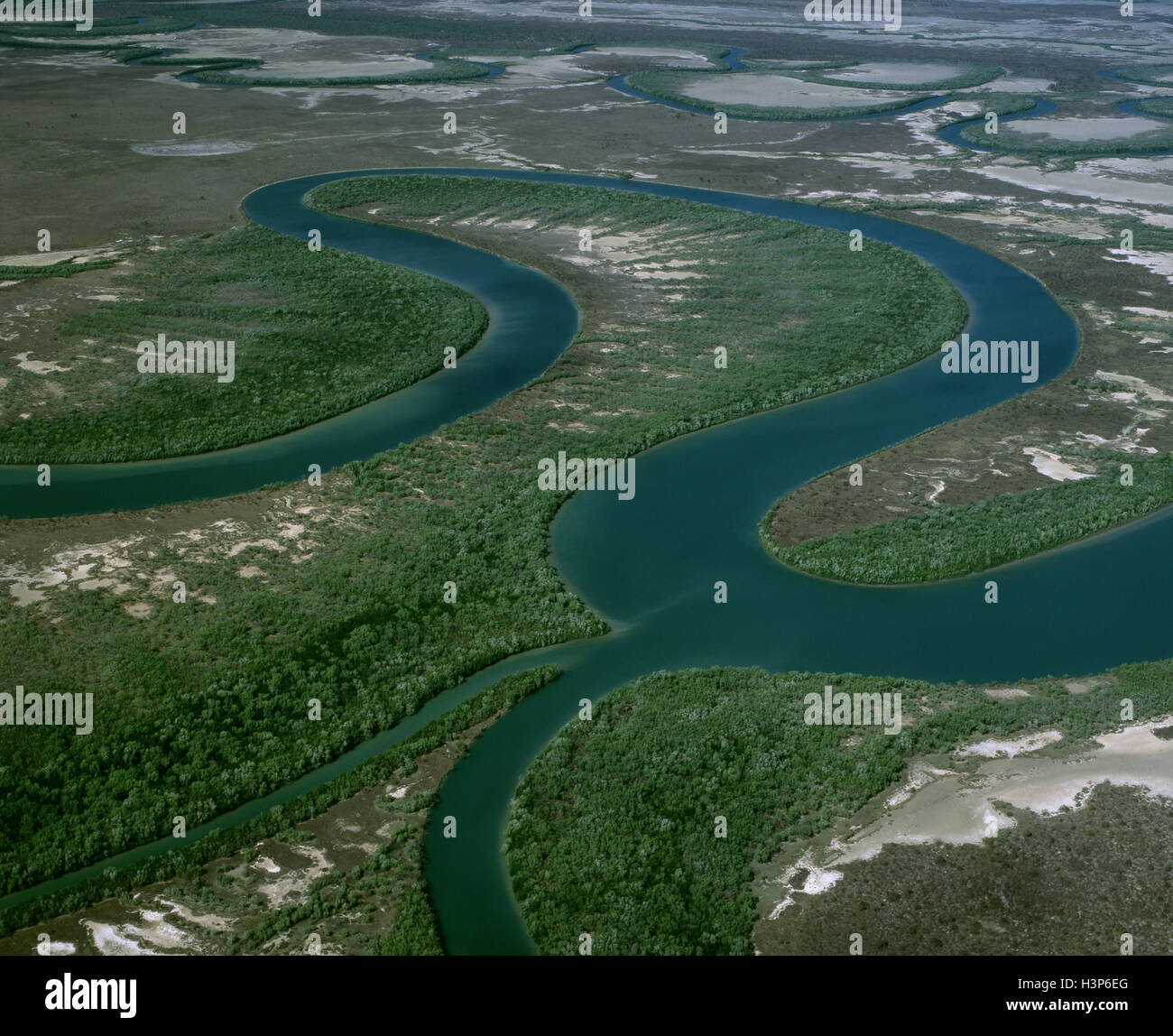 Nassau and Scrutton Rivers, Gulf of Carpentaria, Stock Photo